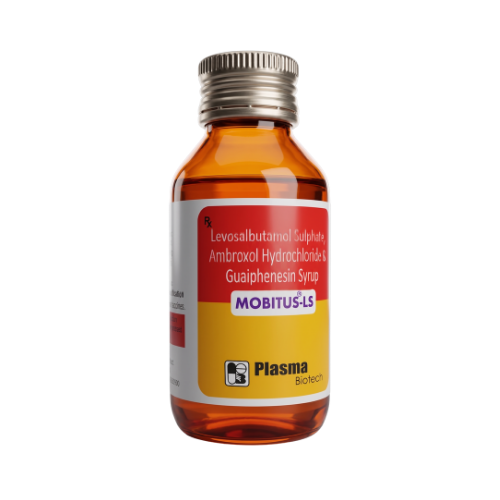 Mobitus-LS – Levosalbutamol 1mg + Ambroxol 30mg + Guaifenesin 50mg Syrup by Plasma Biotech