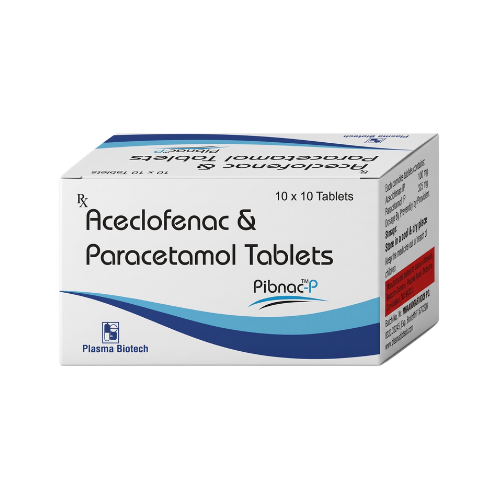 Pibnac-P – Aceclofenac 100mg + Paracetamol 325mg Tablets by Plasma Biotech