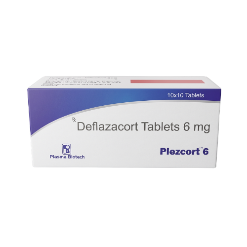 Plezcort-6 – Deflazacort 6mg Tablets & Suspension by Plasma Biotech
