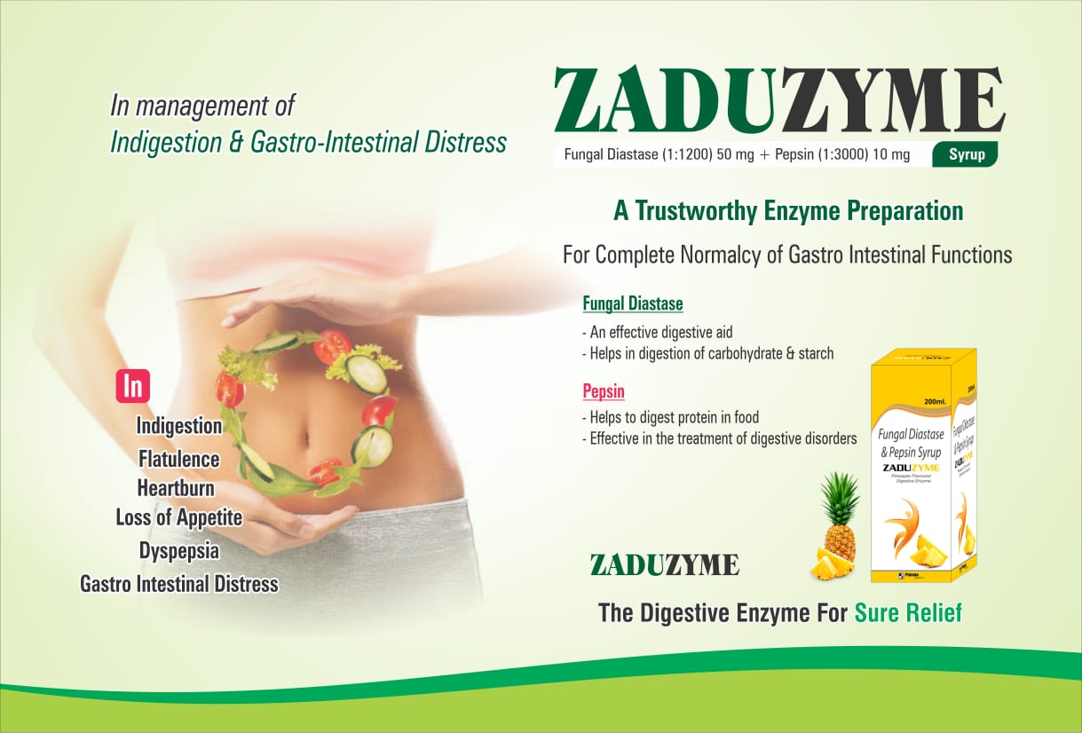 Zaduzyme – Fungal Diastase & Pepsin Digestive Syrup by Plasma Biotech